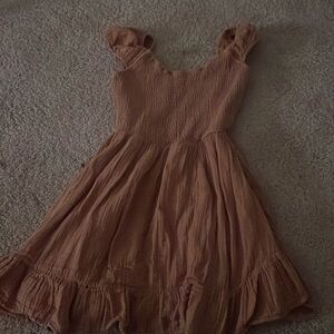 American eagle mini dress. Size extra small. Copper brown. Material cotton.